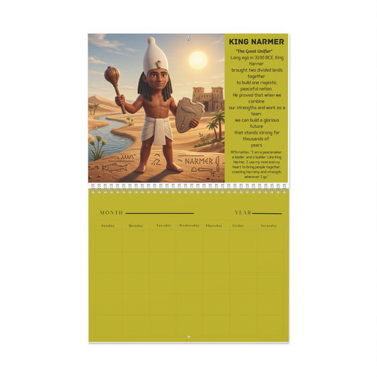African Kings Wall Calendar — Undated Black Children's History & Culture Calendar