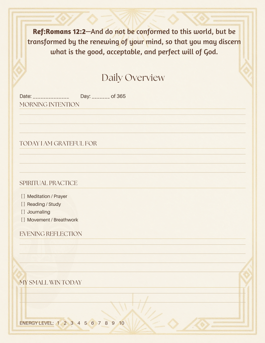 My Spiritual Journal (Undated) (KJV)(PDF)