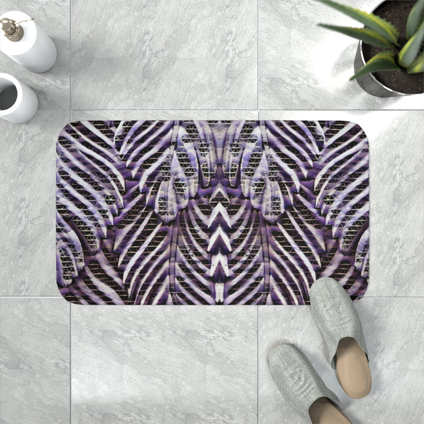 Purple Vine Memory Foam Bath Mat