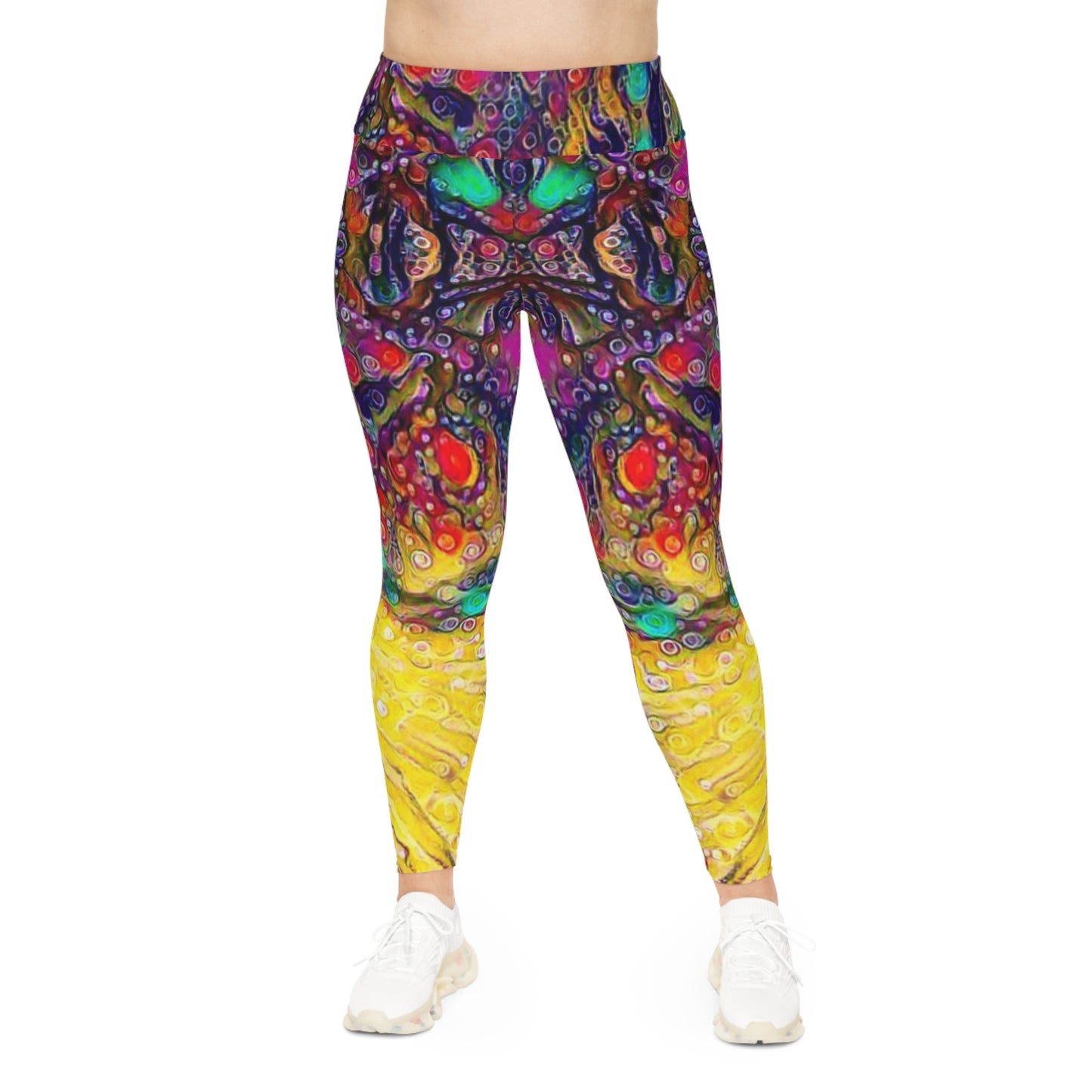 Yellow Sparks Plus Size Leggings