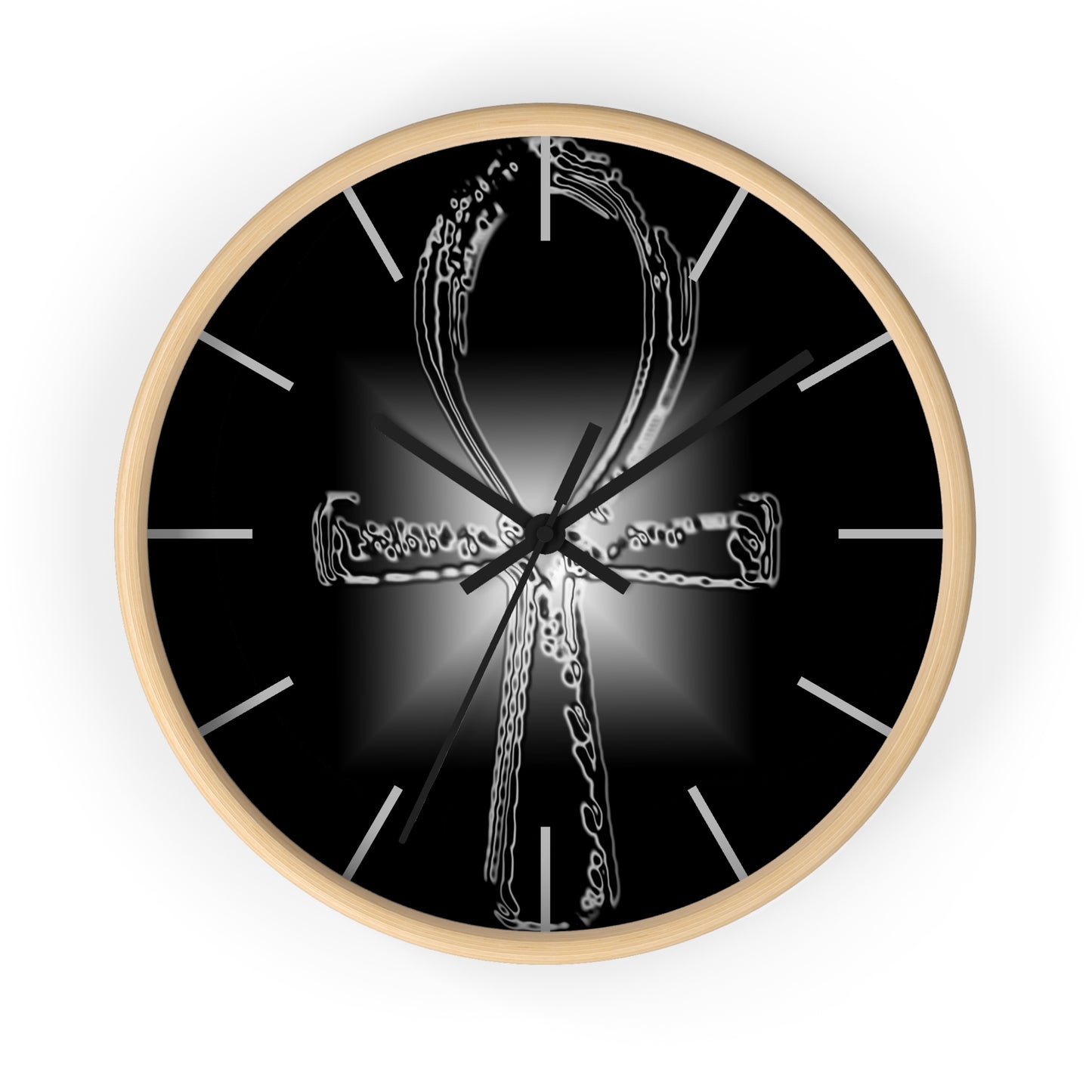 Glass Ankh Wall clock