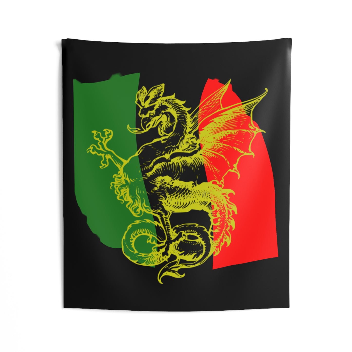 Pan African Flag Griffith        Wall Tapestry