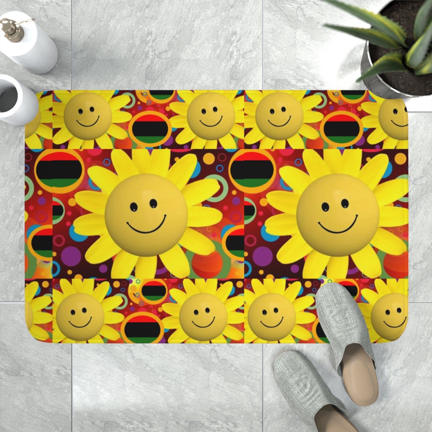 Smiling Sun Memory Foam Bath Mat