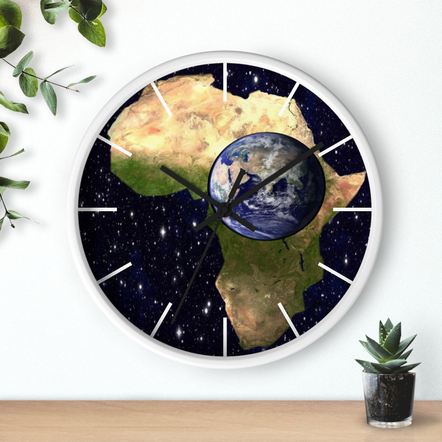 Earth In Africa Wall clock