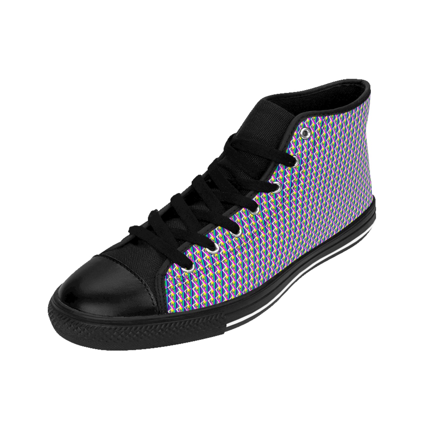 Rainbow Collage Women's Classic Sneakers