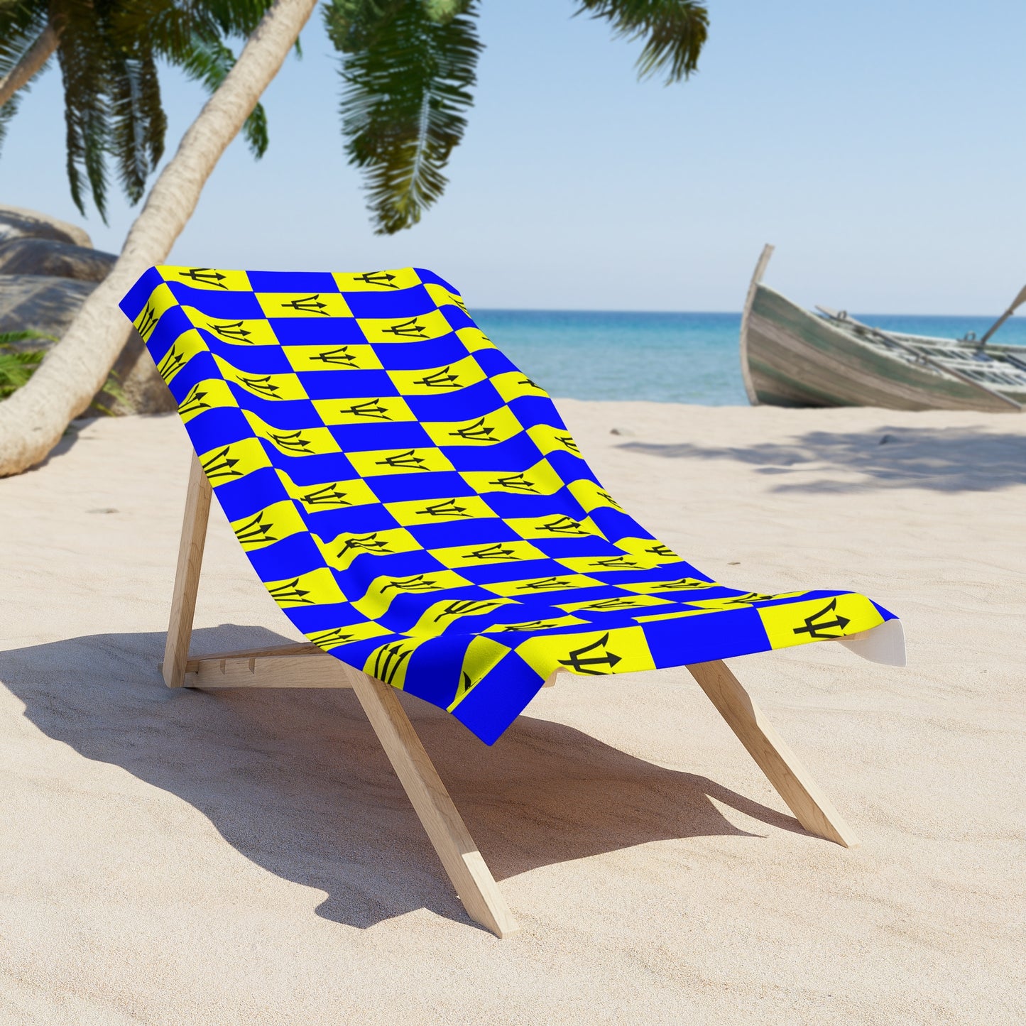 Barbados Flag Beach Towel