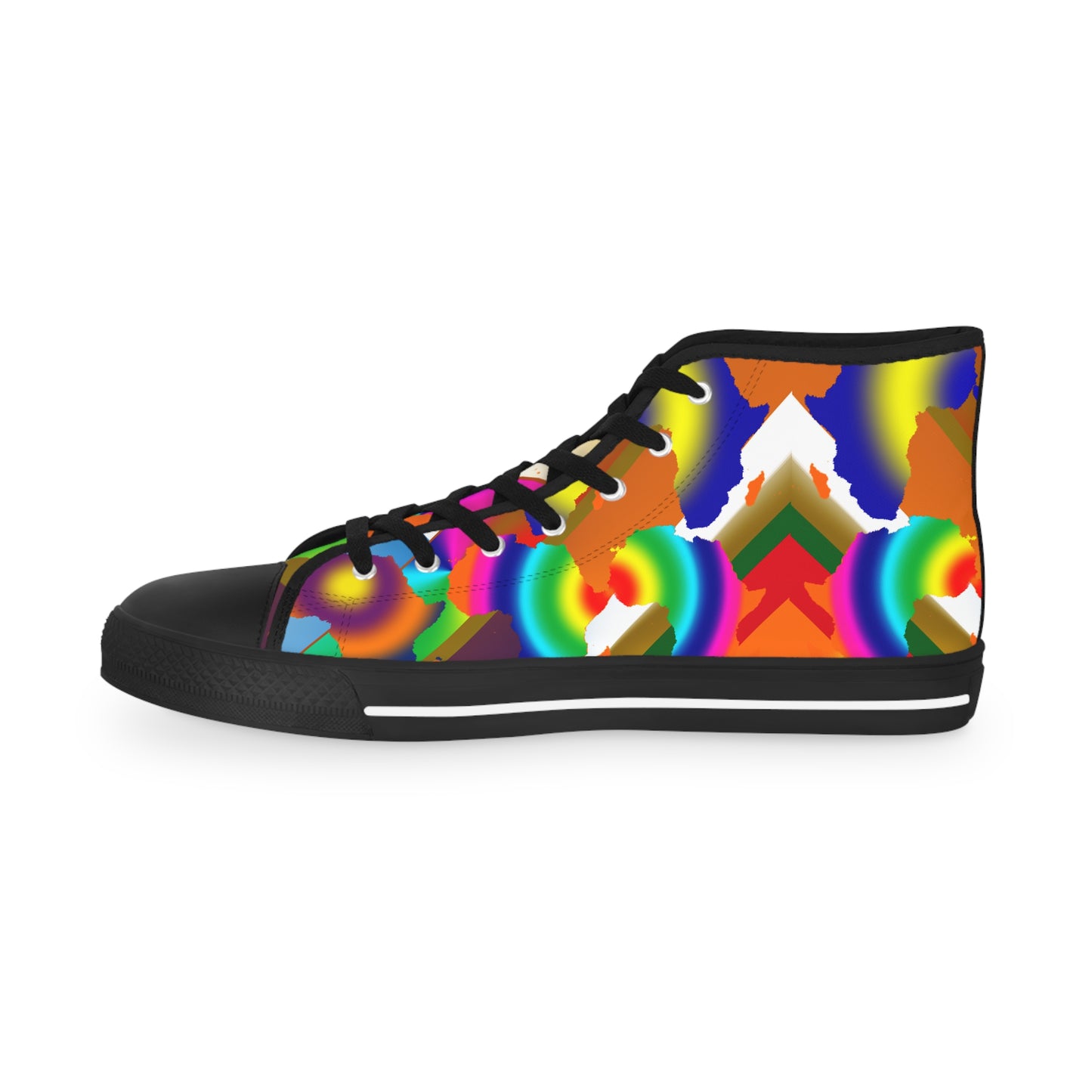 9 Africas Collage Men's High Top Sneakers