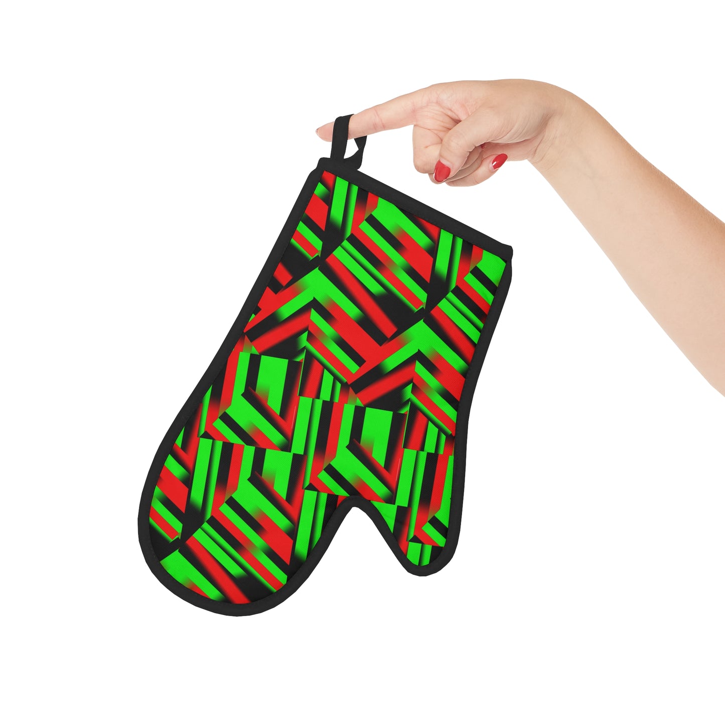 Afro Strips Oven Glove