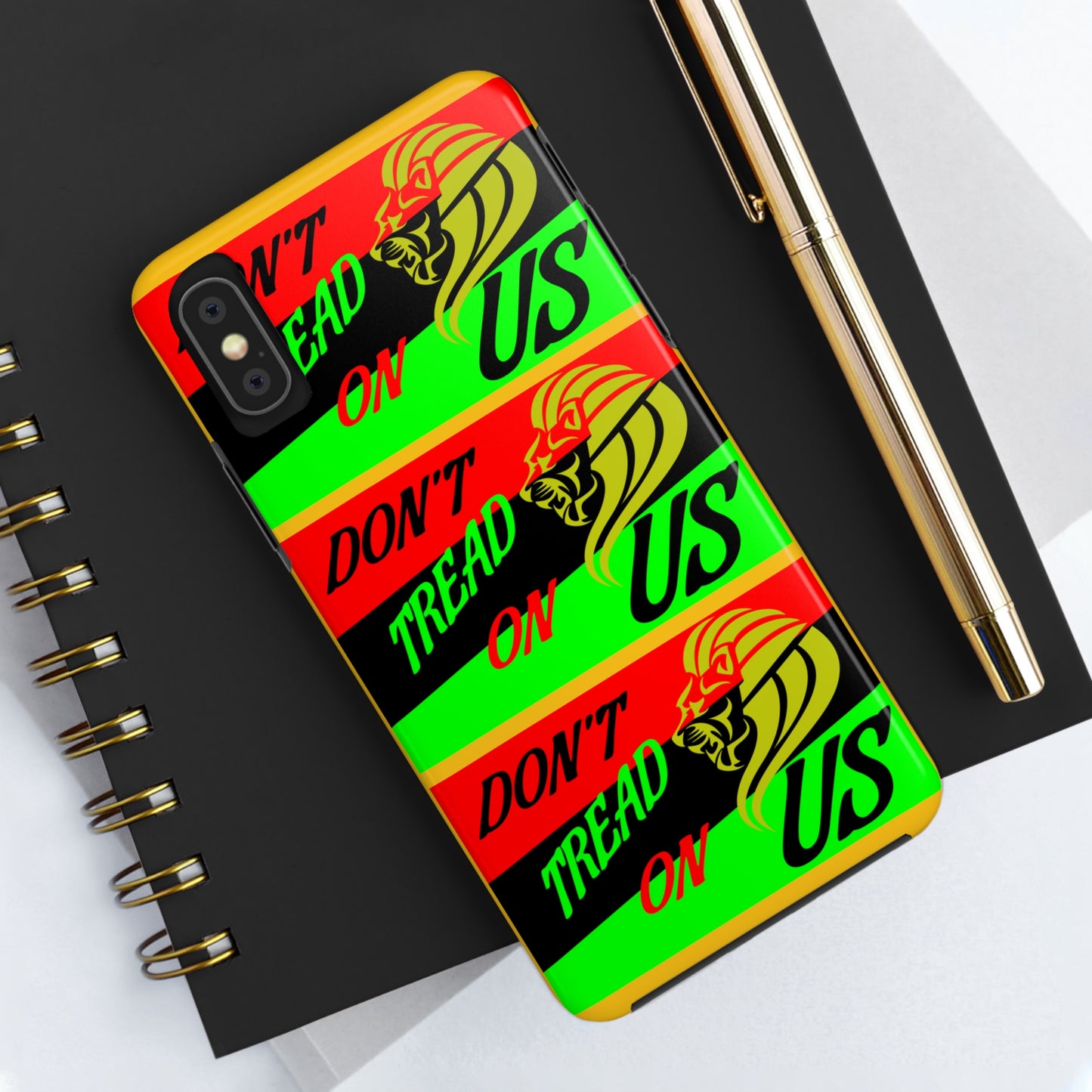 "Don't Tread On Us" African Diaspora Flag X's 3 Tough Phone Cases, Case-Mate