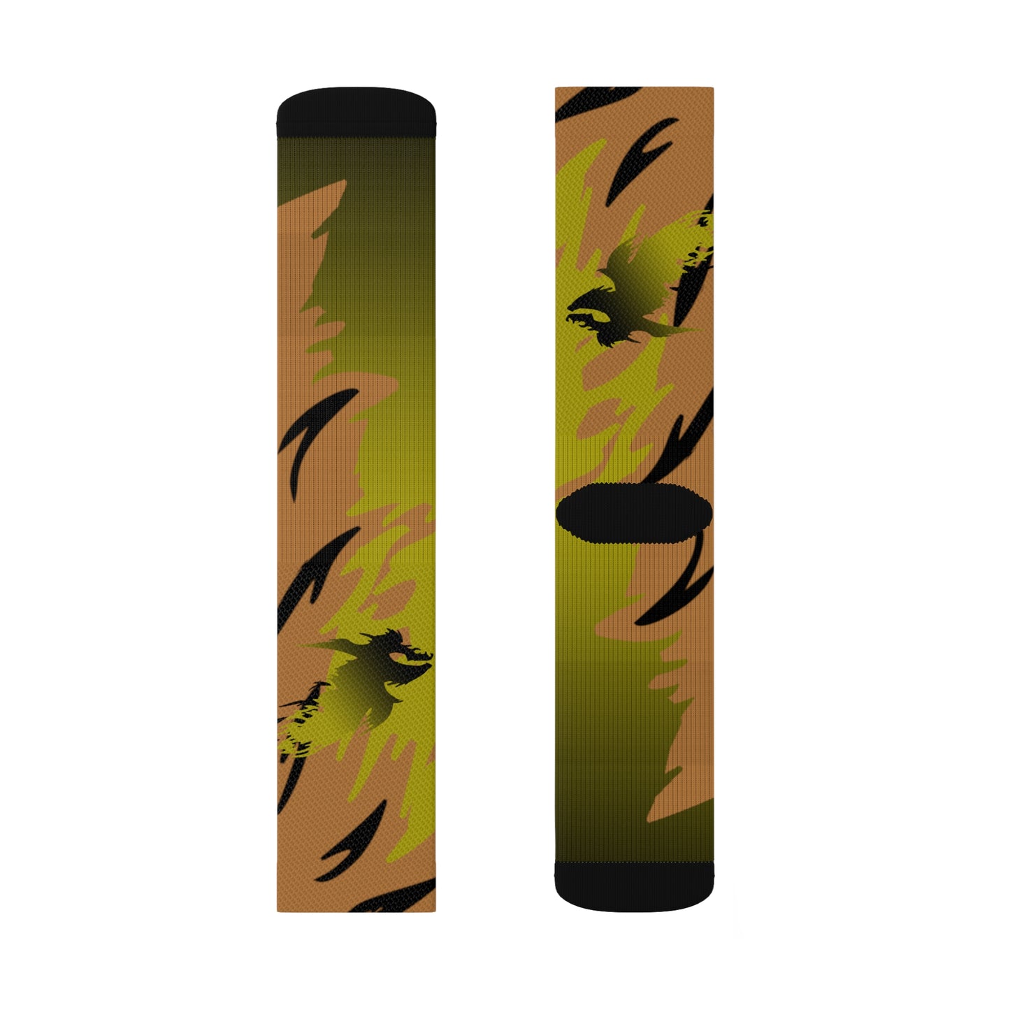 Golden Black Raptor      Sublimation Socks