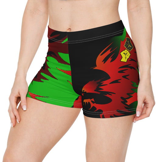 Afro Fire Bird  Women's Shorts (AOP)