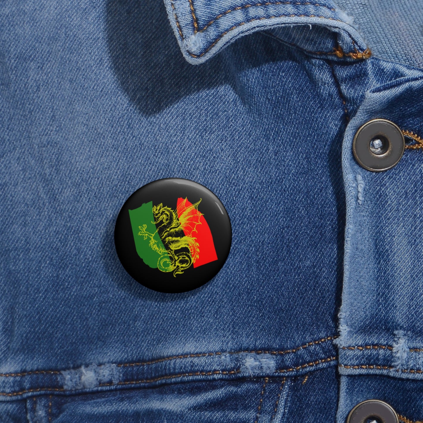 Pan African Flag Griffith Pin Buttons