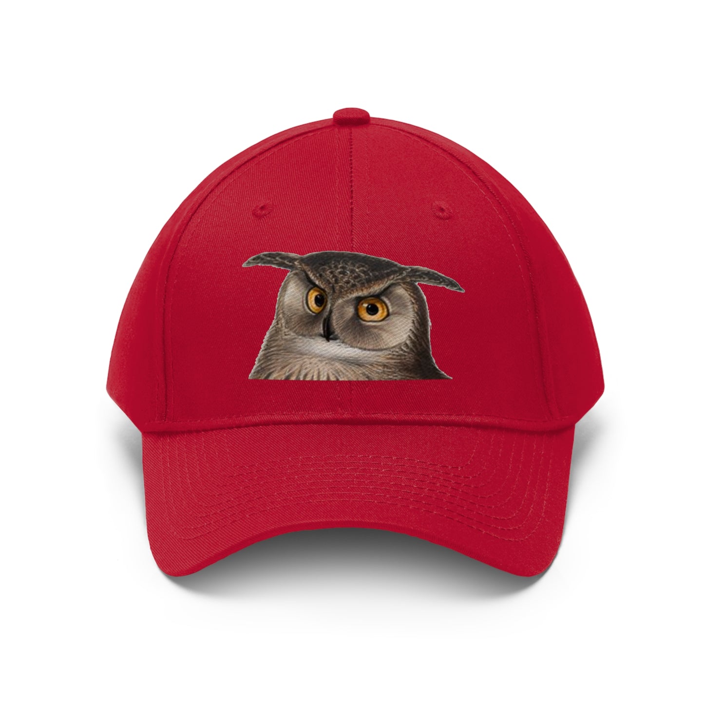 Owl Face  Unisex Twill Hat