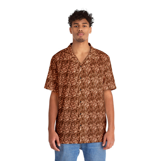 Chain Brown  Men's Hawaiian Shirt