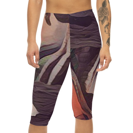 DINO Women’s Capri Leggings (AOP)