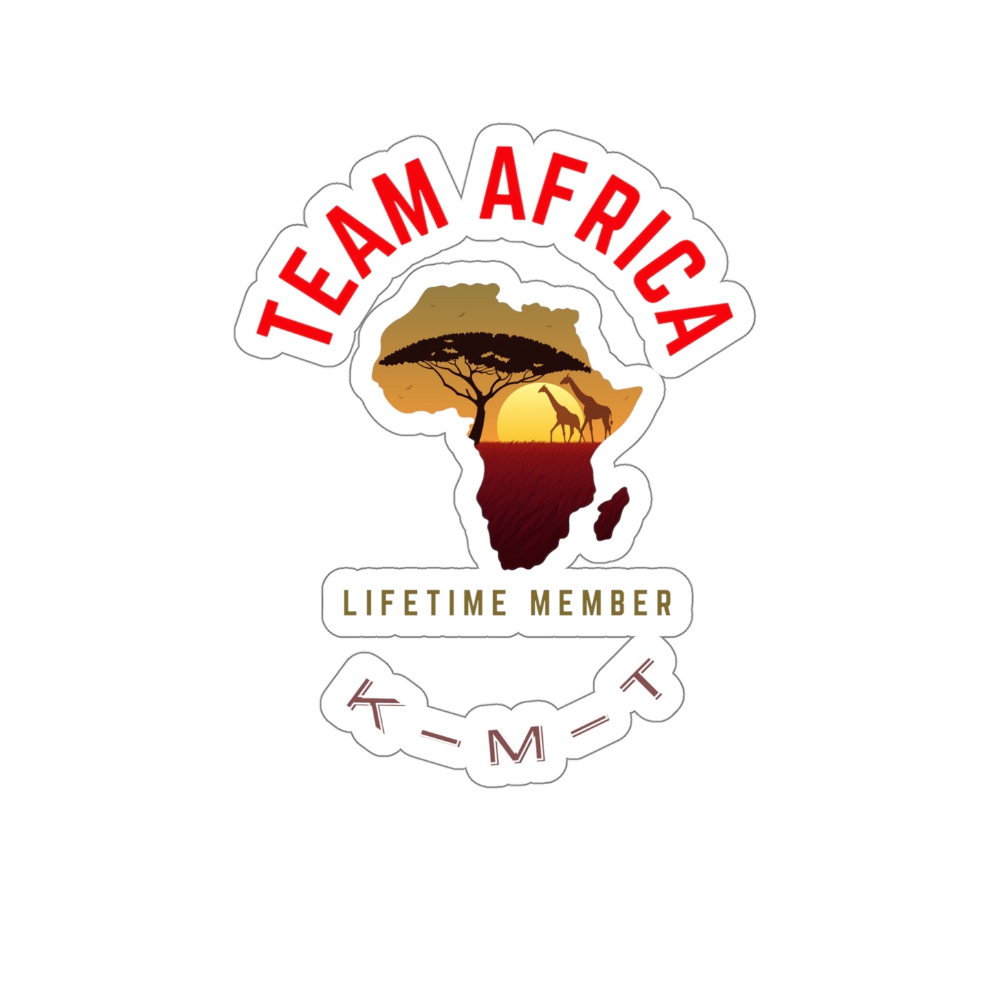 Team Africa Die-Cut Stickers