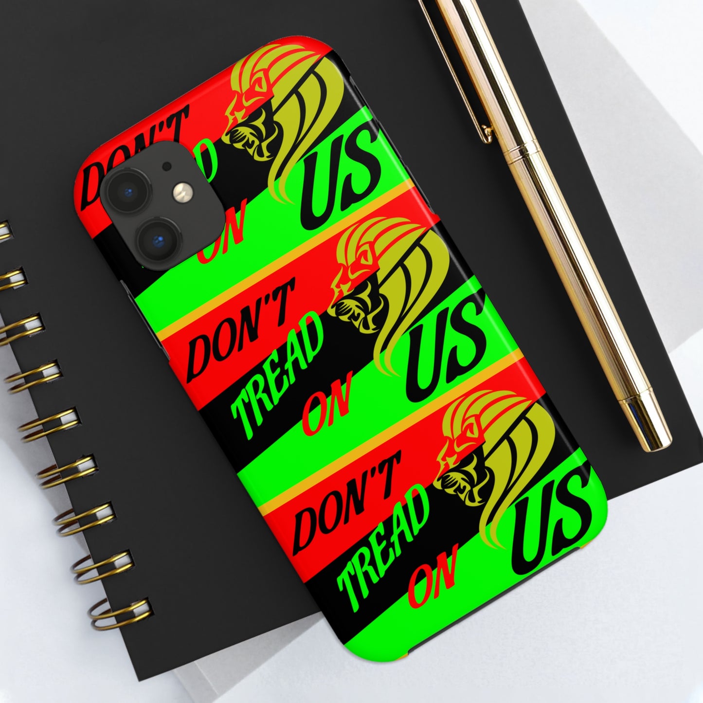 "Don't Tread On Us" African Diaspora Flag X's 3 Tough Phone Cases, Case-Mate