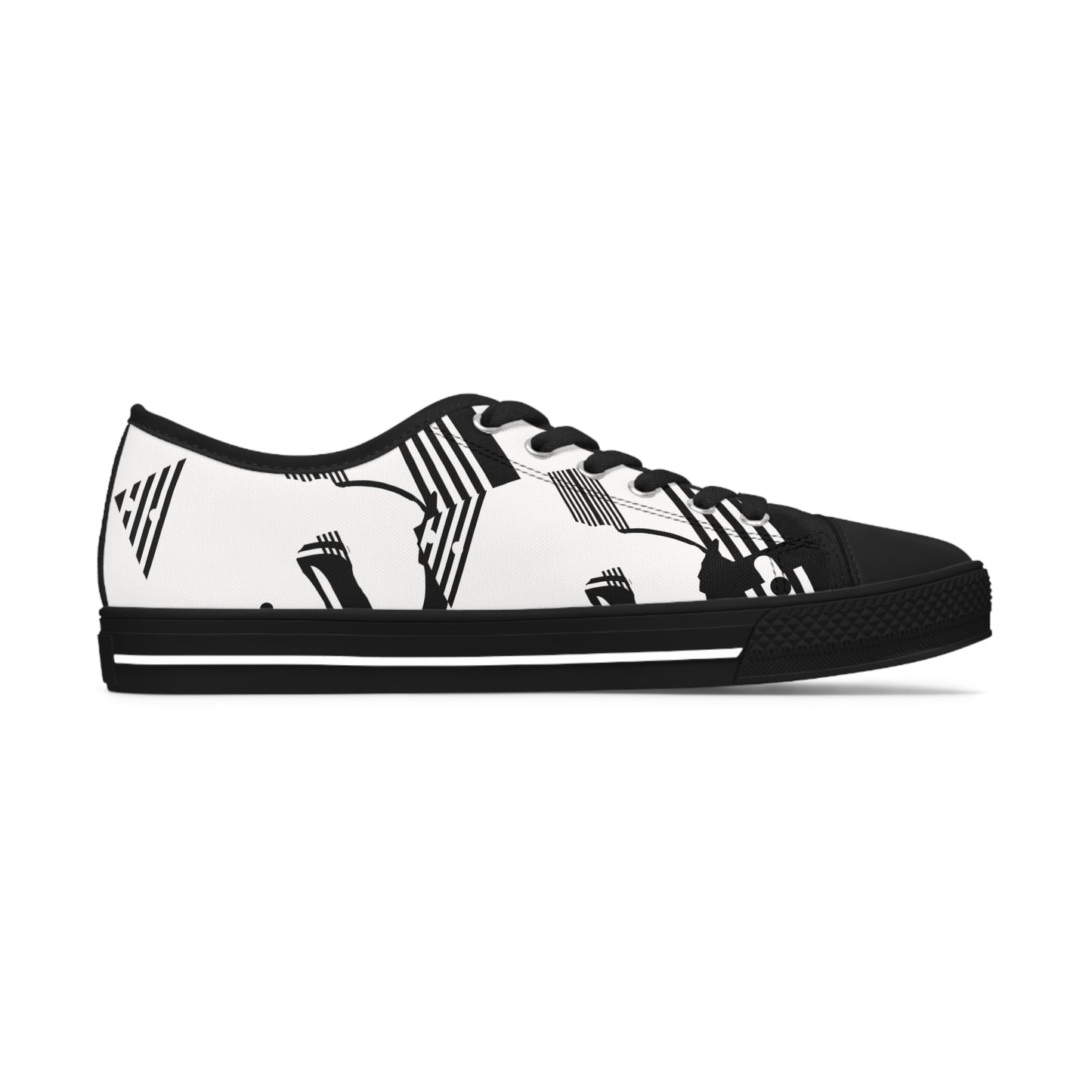 B & W D String        Women's Low Top Sneakers