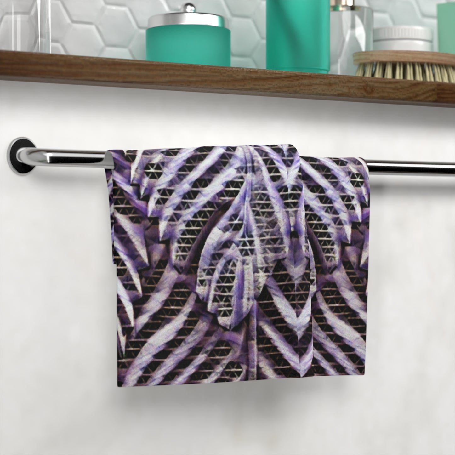 Purple Vine Face Towel