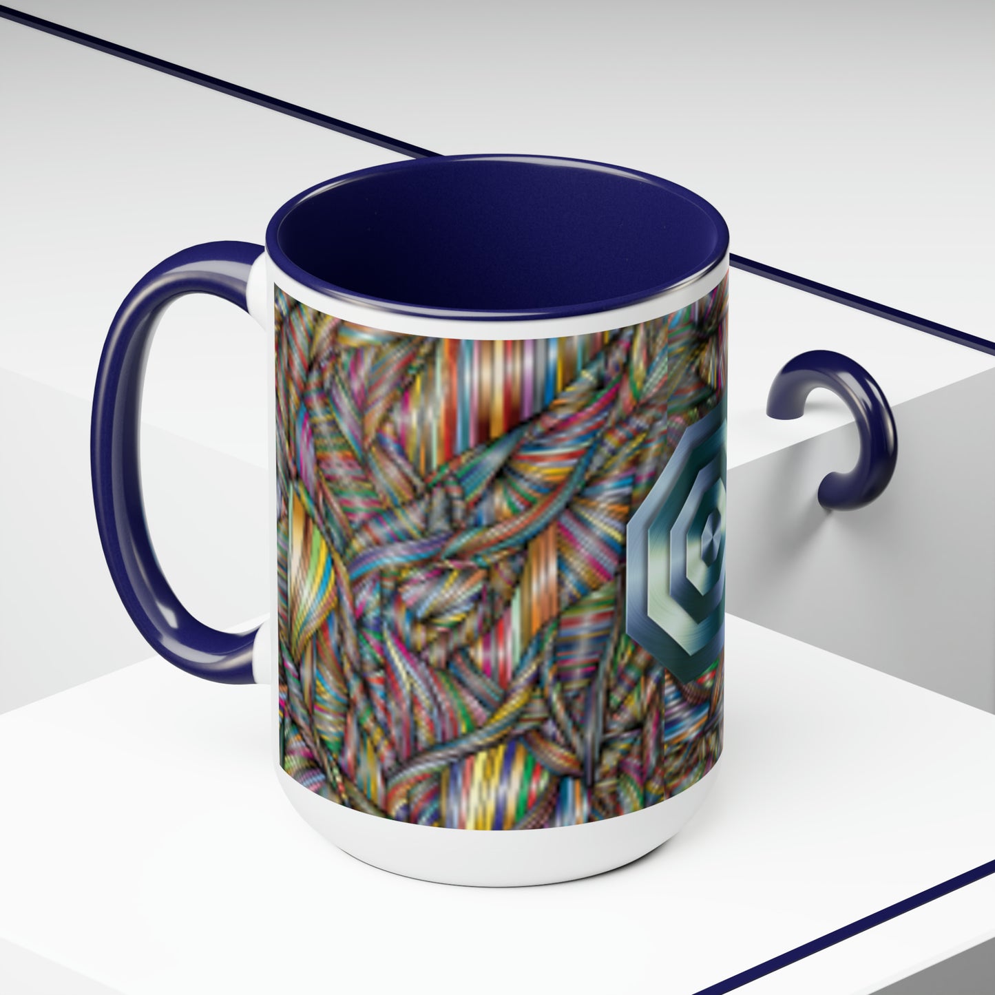 Cerebral Two-Tone Coffee Mugs, 15oz