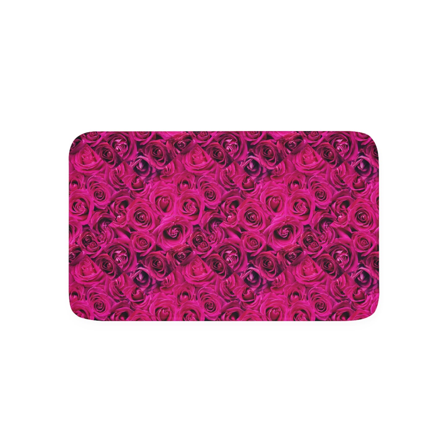 pink-roses Memory Foam Bath Mat