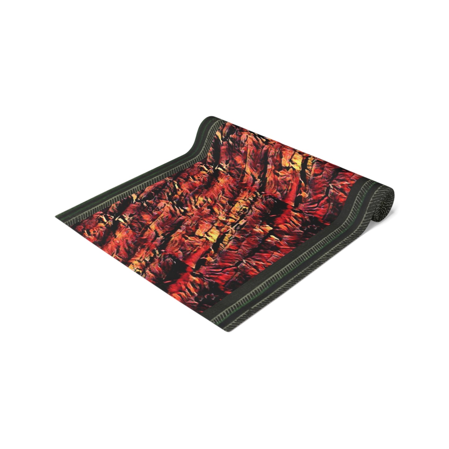 Red Wood Table Runner (Cotton, Poly)