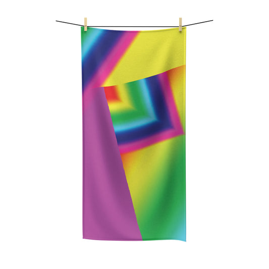 Rainbow Point Poly Cotton Towel