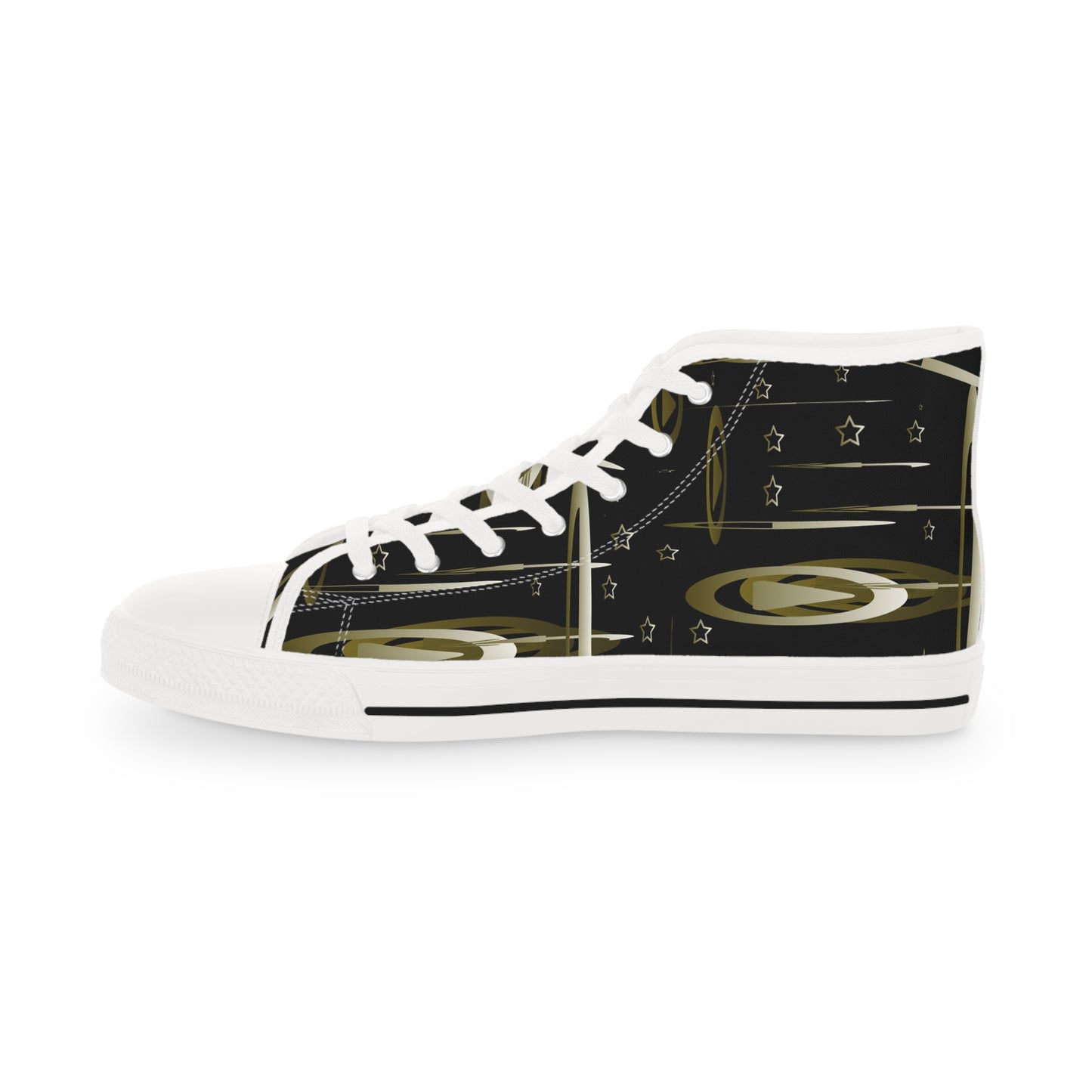 Gold Stars Men's High Top Sneakers