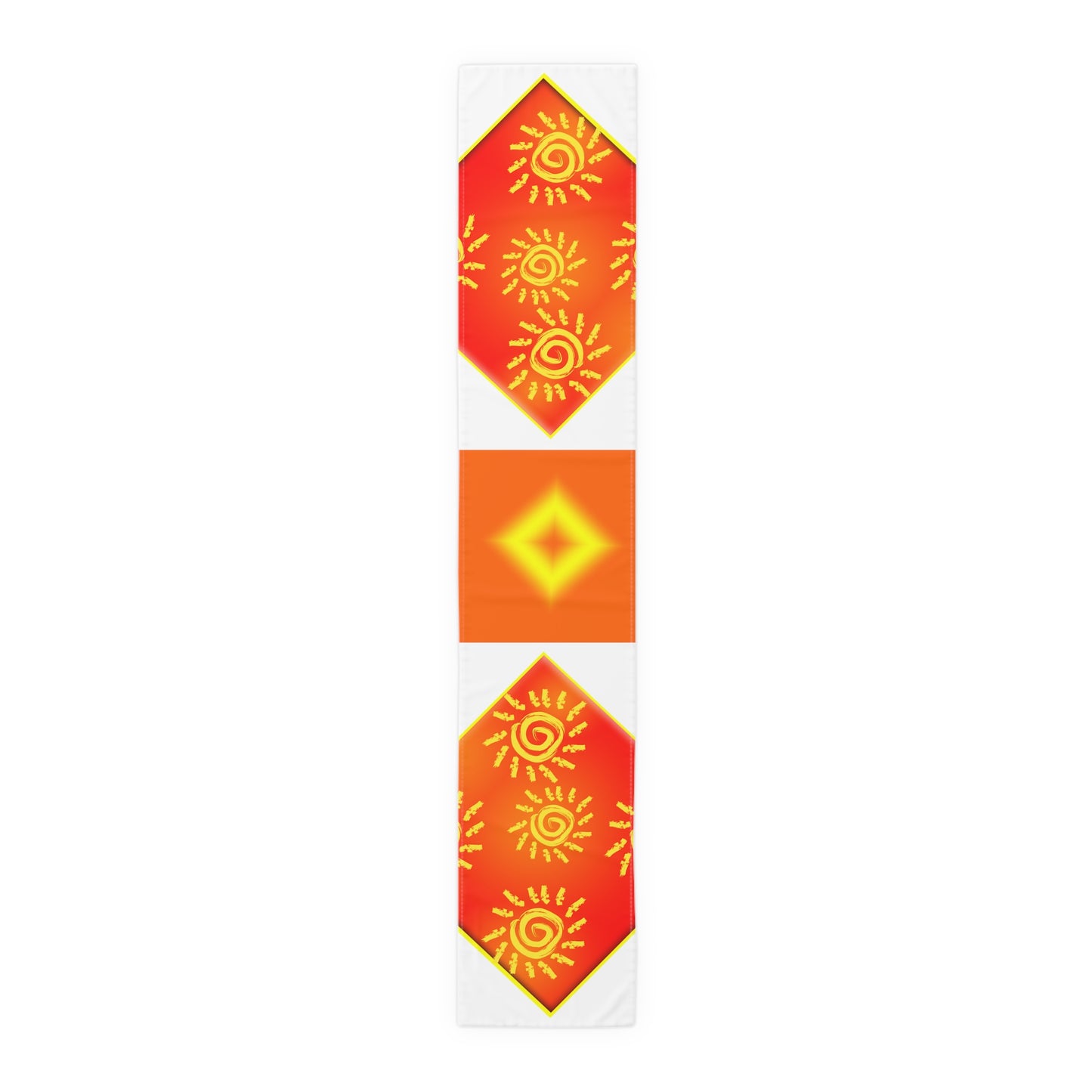 Sun Shine [White] Table Runner (Cotton, Poly)