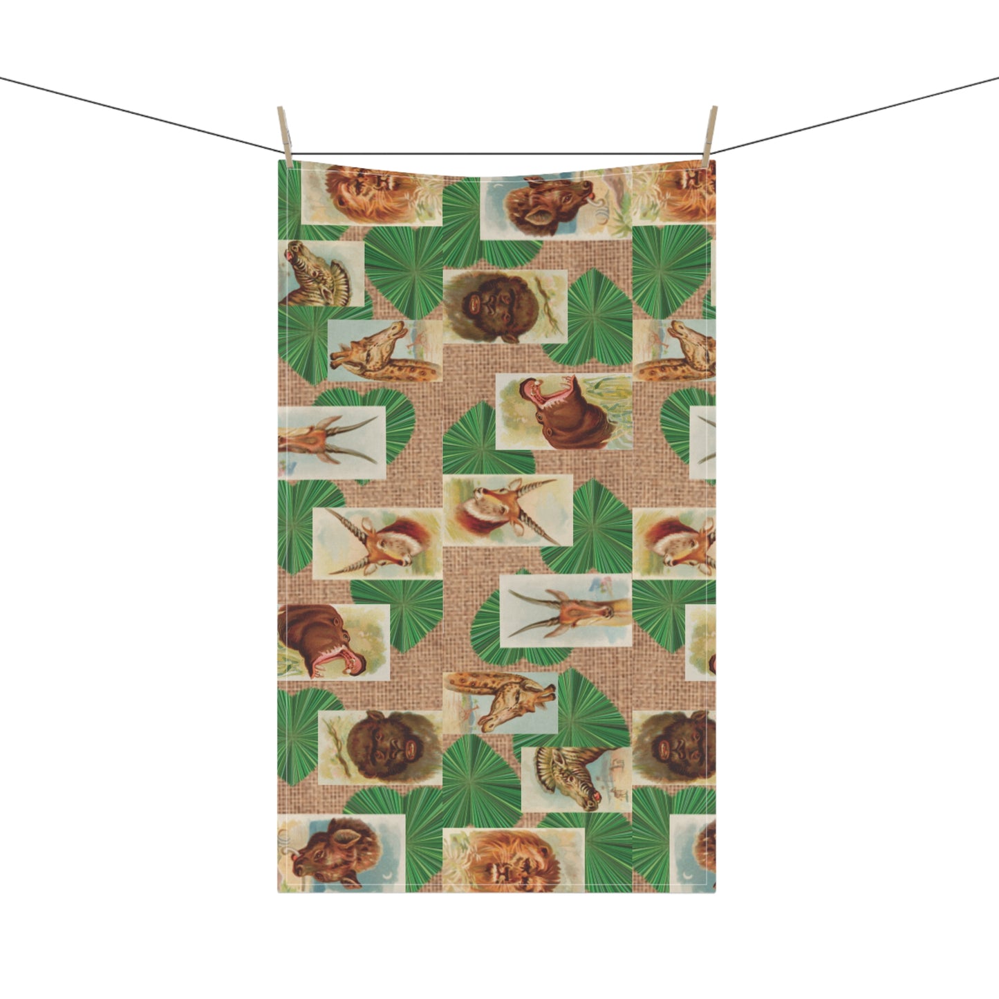 Heart Grass Animals Kitchen Towel