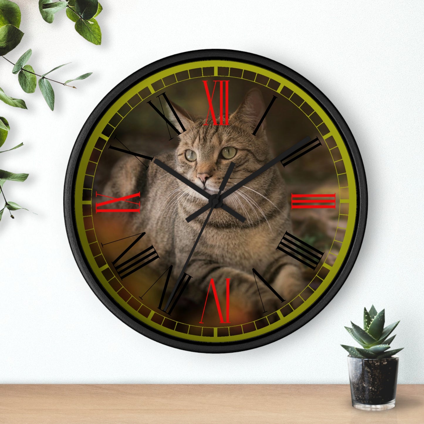 Cat  Wall clock