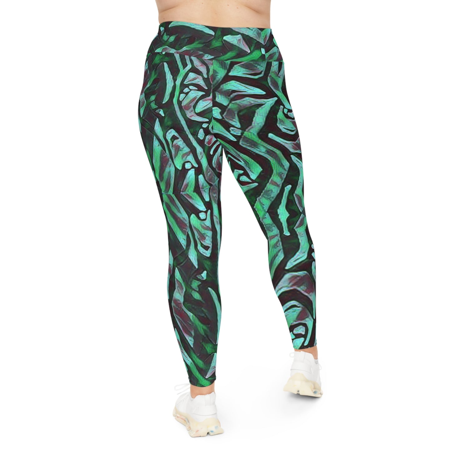 Mint Black Plus Size Leggings