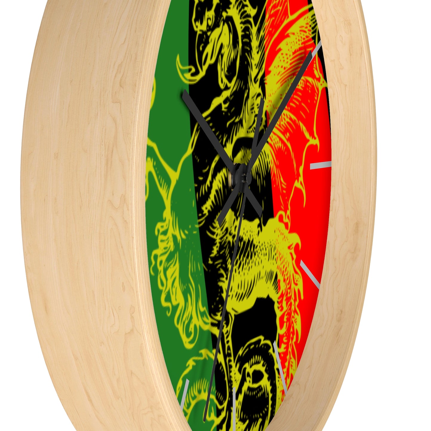 Pan African Flag Griffith Wall clock