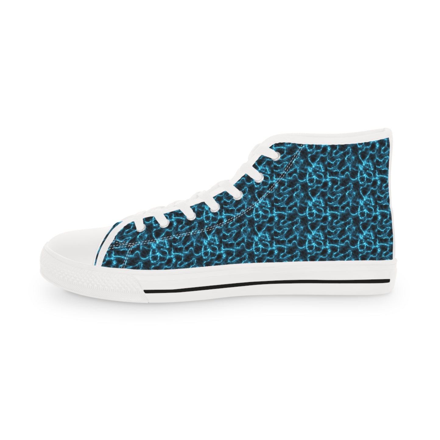 Electric Blue Men's High Top Sneakers