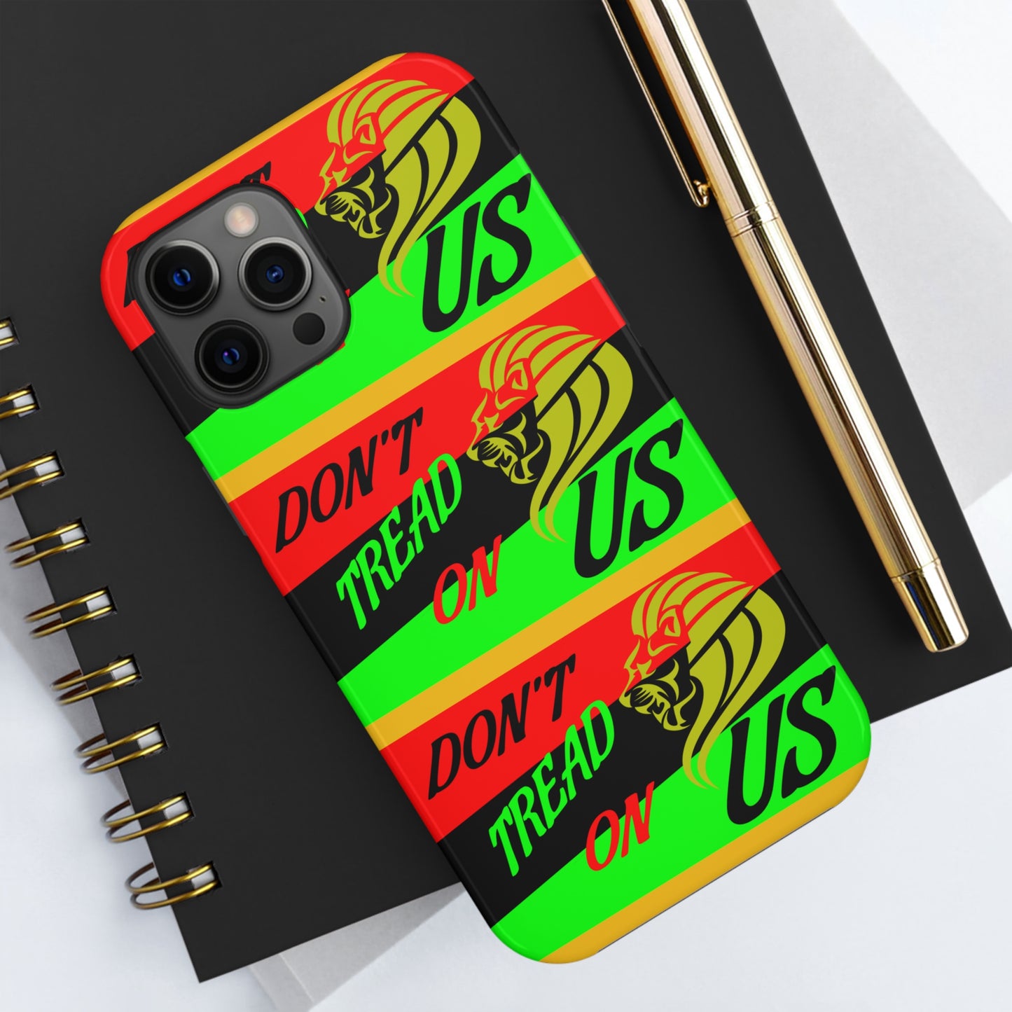 "Don't Tread On Us" African Diaspora Flag X's 3 Tough Phone Cases, Case-Mate