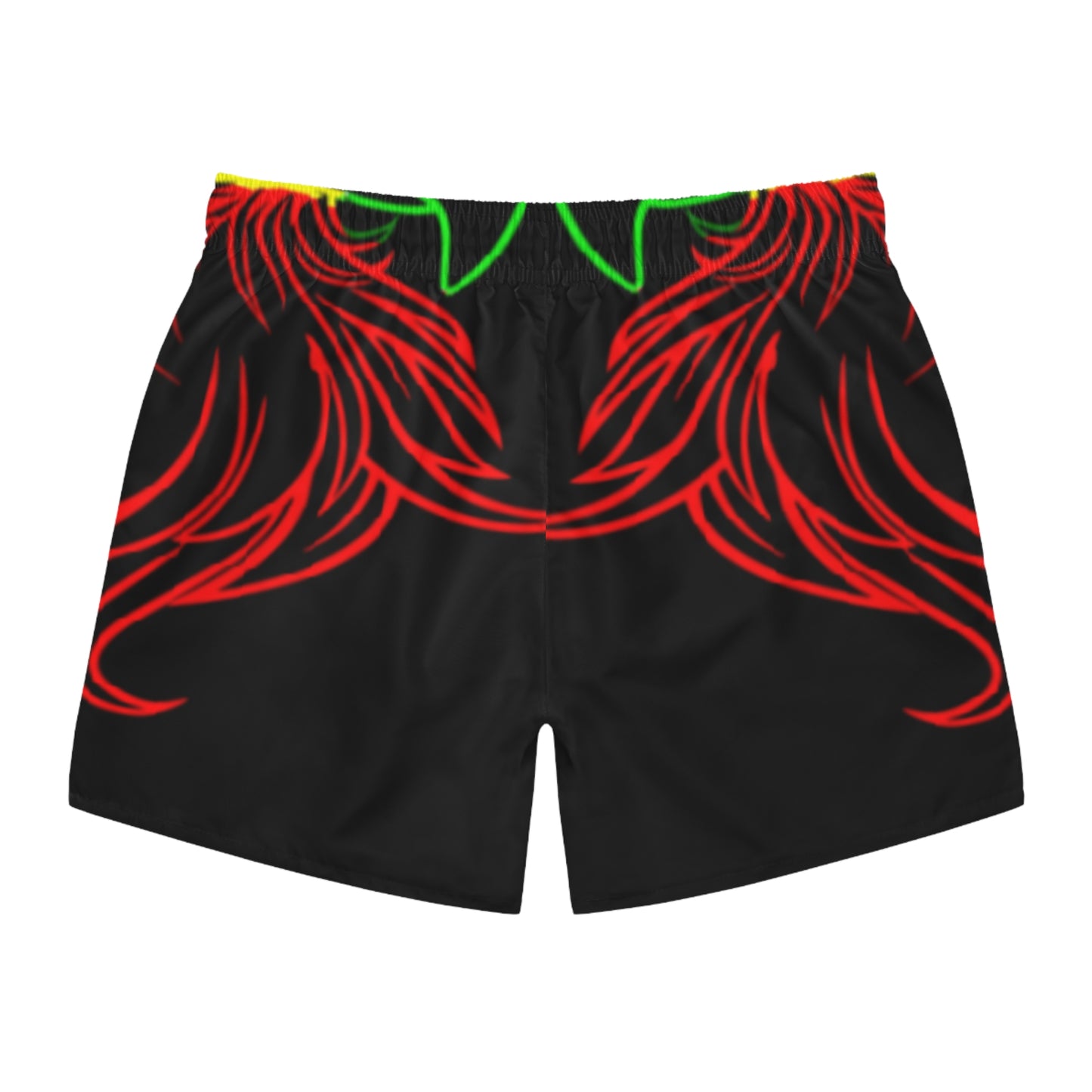 Black African Eagle Swim Trunks (AOP)