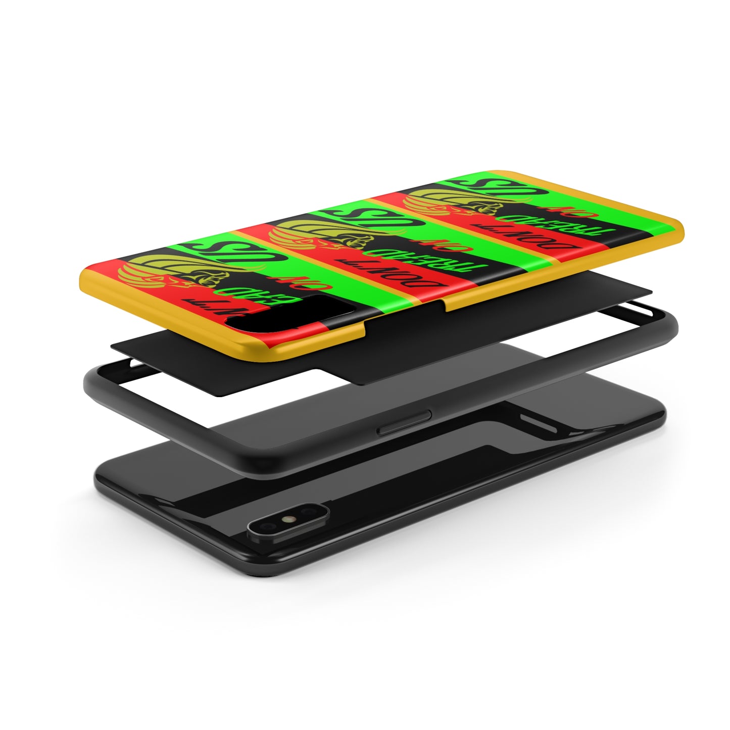 "Don't Tread On Us" African Diaspora Flag X's 3 Tough Phone Cases, Case-Mate