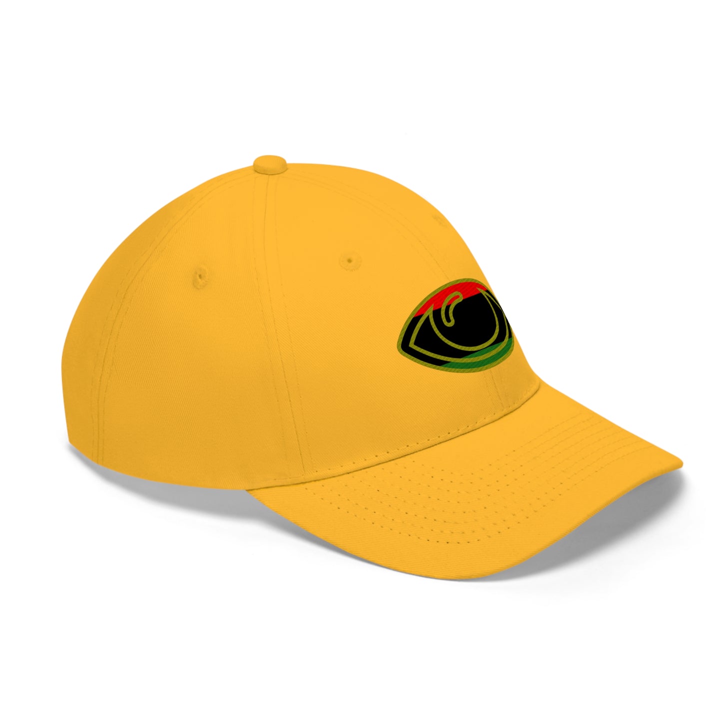 Pan African Flag Eye   (EMBROIDERED )  Unisex Twill Hat