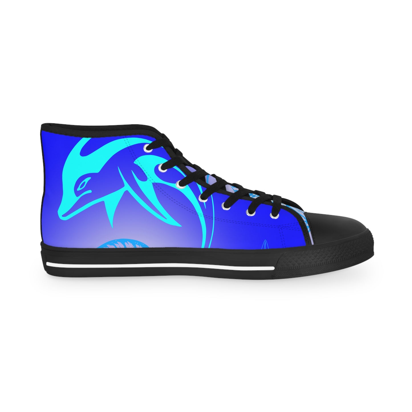 Blue Fish 2 Fish    Men's High Top Sneakers