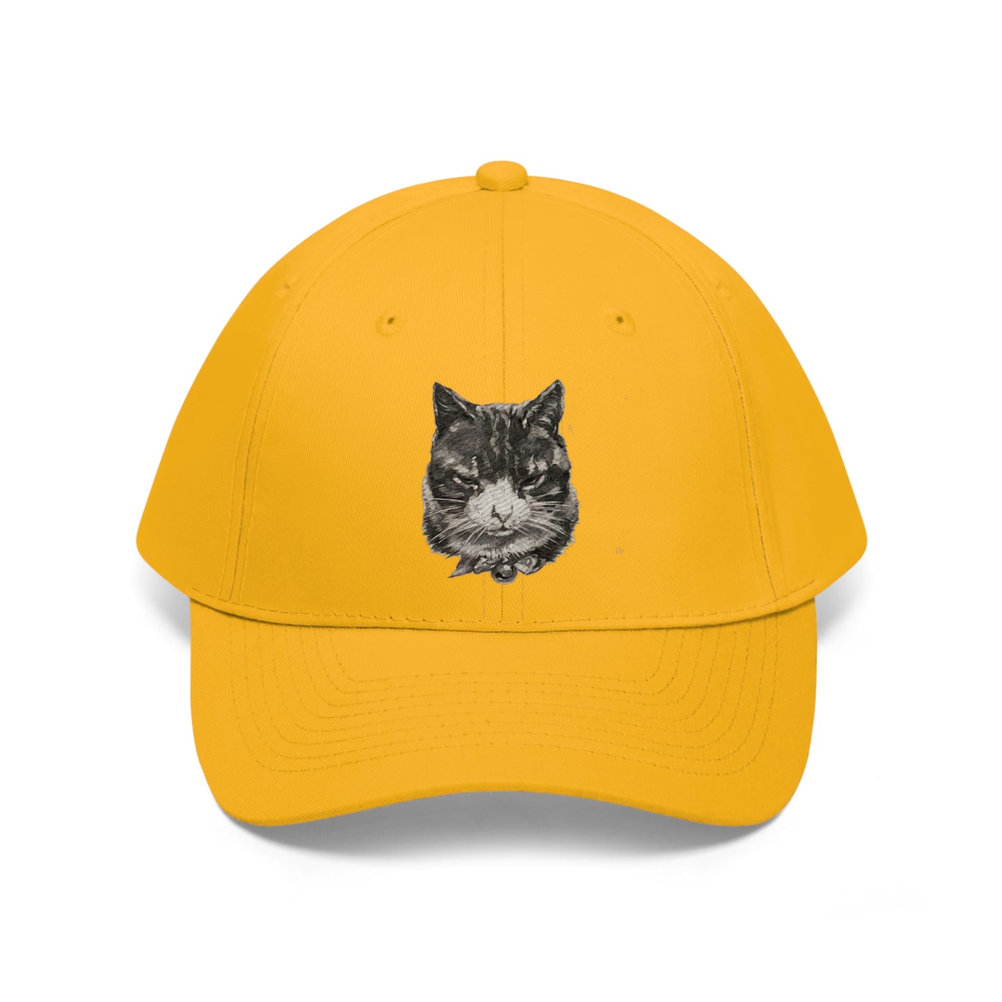 Large Cat Head  Unisex Twill Hat