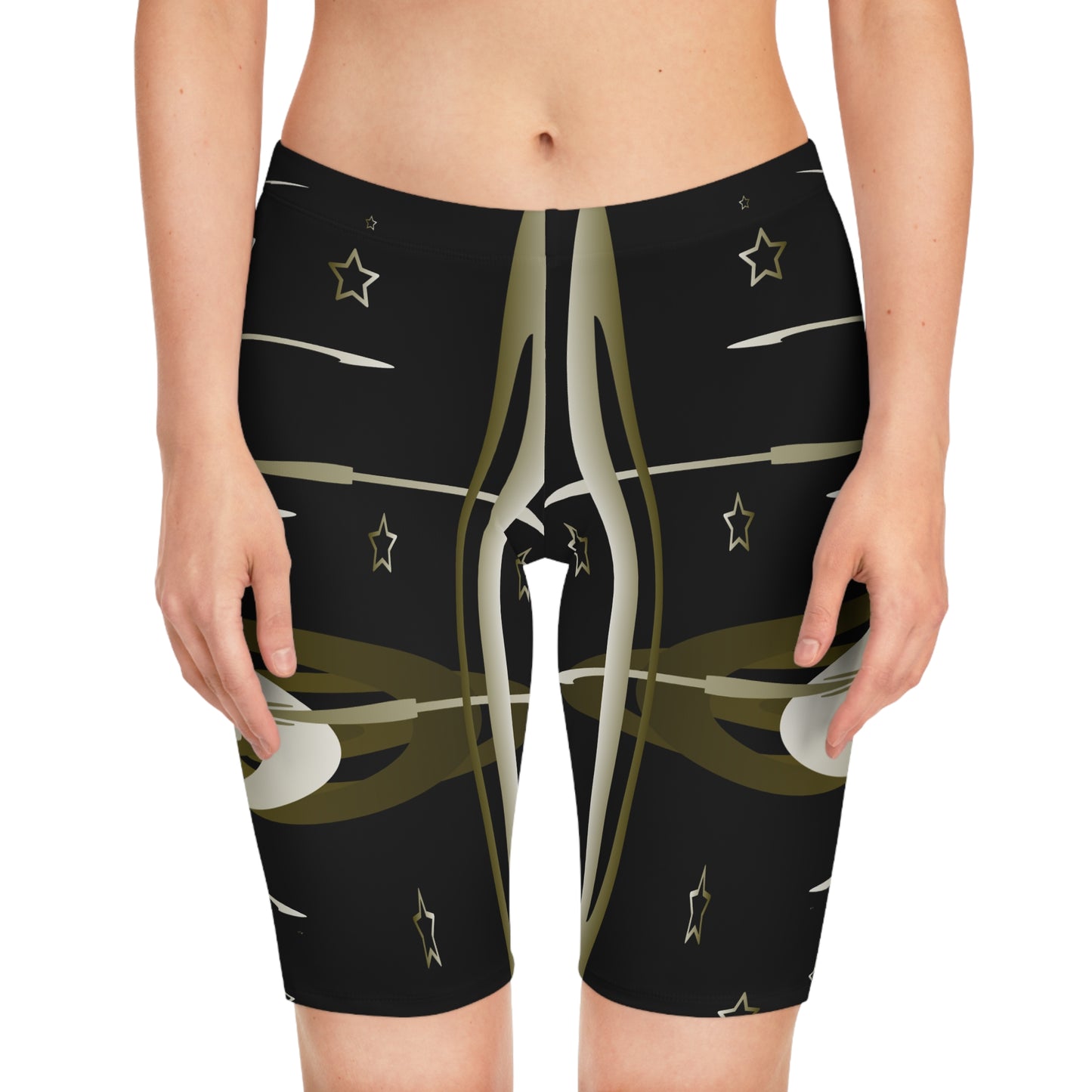 Gold Stars Women's Bike Shorts (AOP)