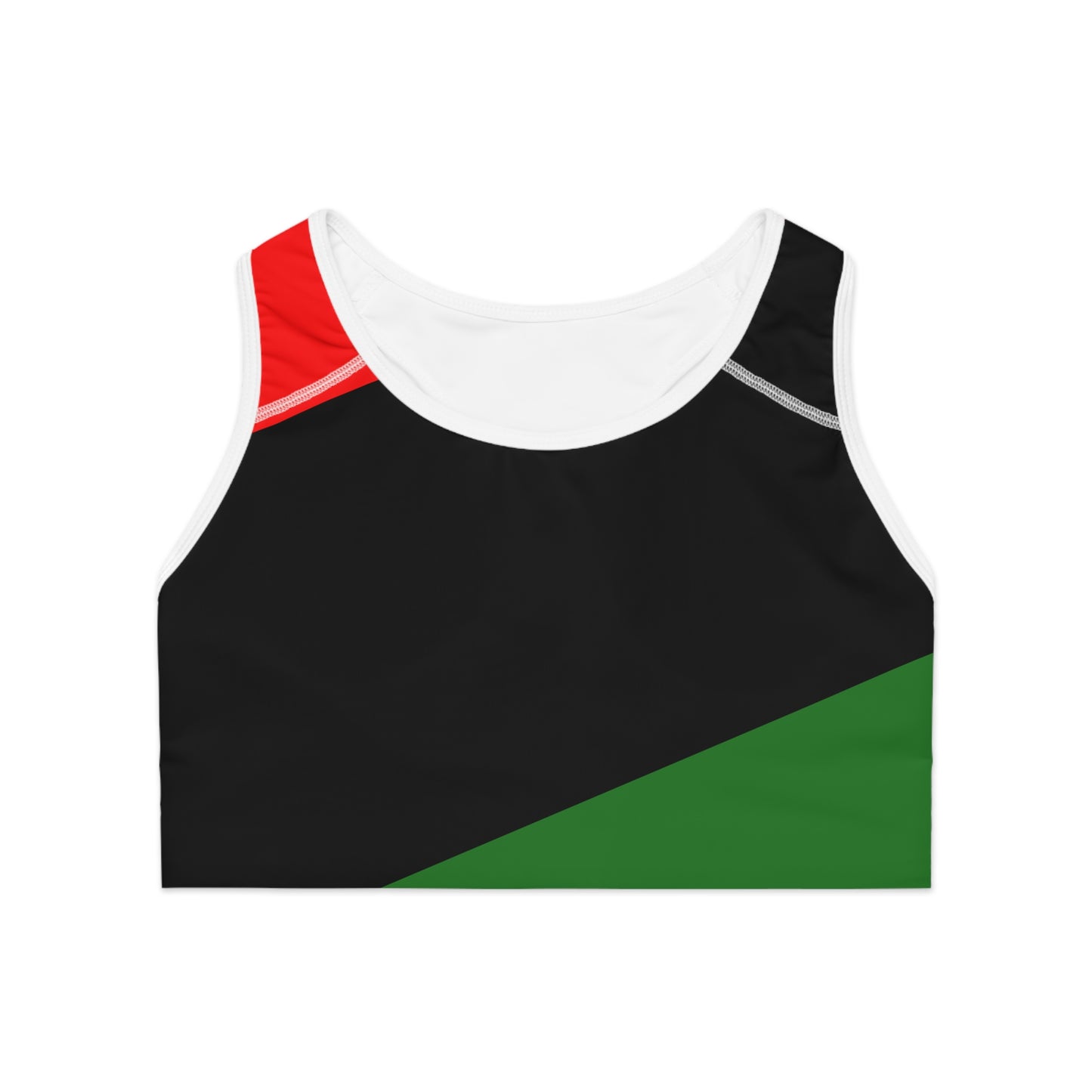 Pan African Flag Sports Bra (AOP)