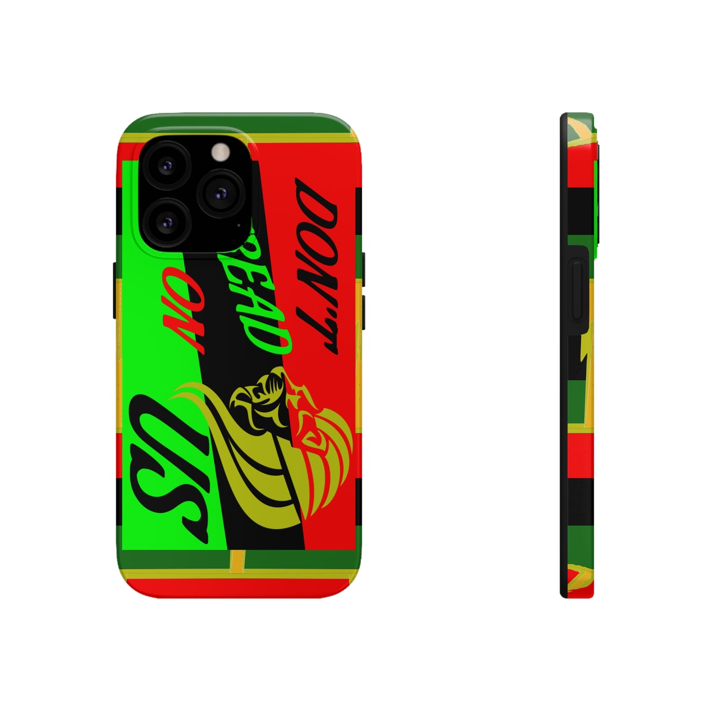 "Don't Tread On Us" African Diaspora Flag Tough Phone Cases, Case-Mate