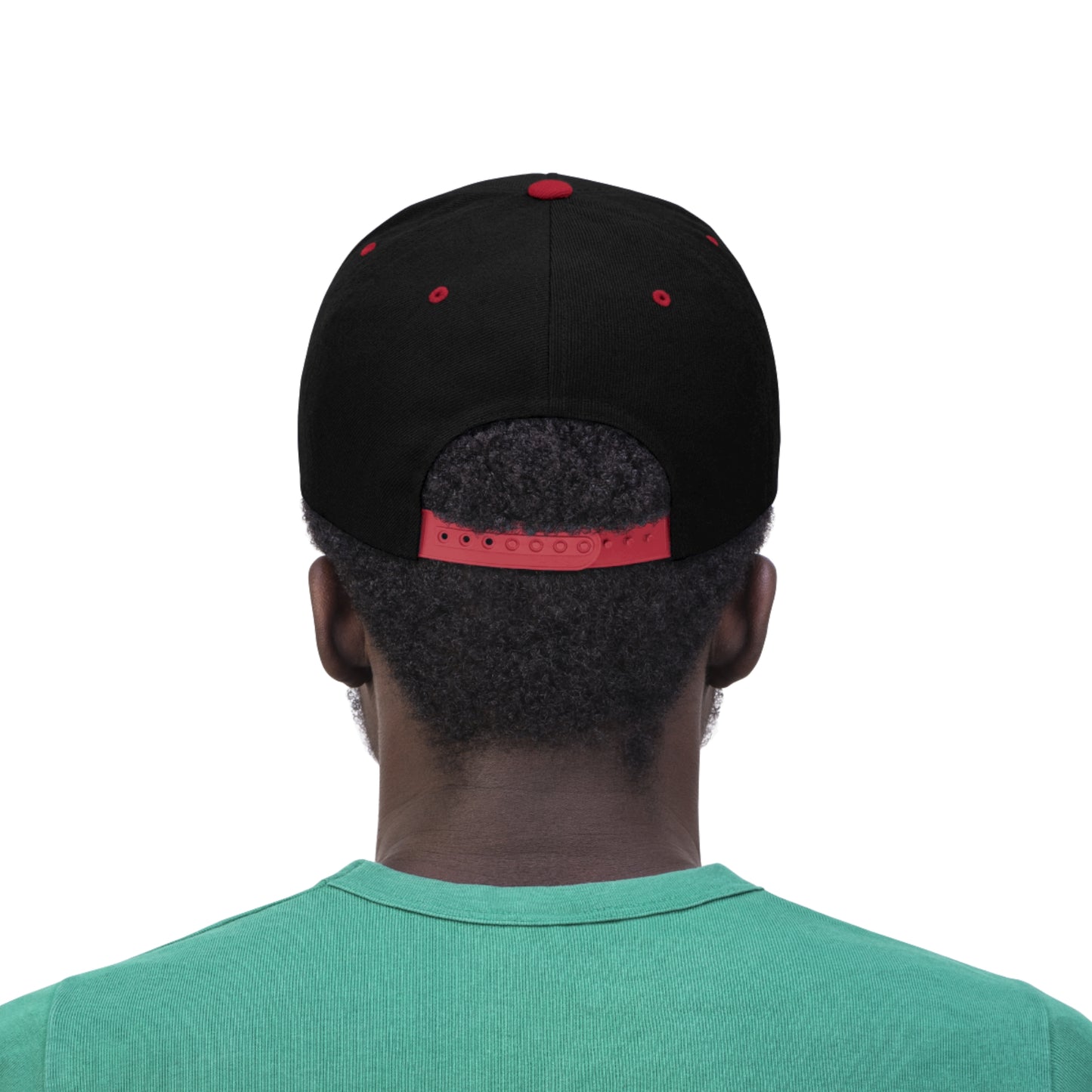 Powered By Africa (EMBROIDERED)  Unisex Flat Bill Hat