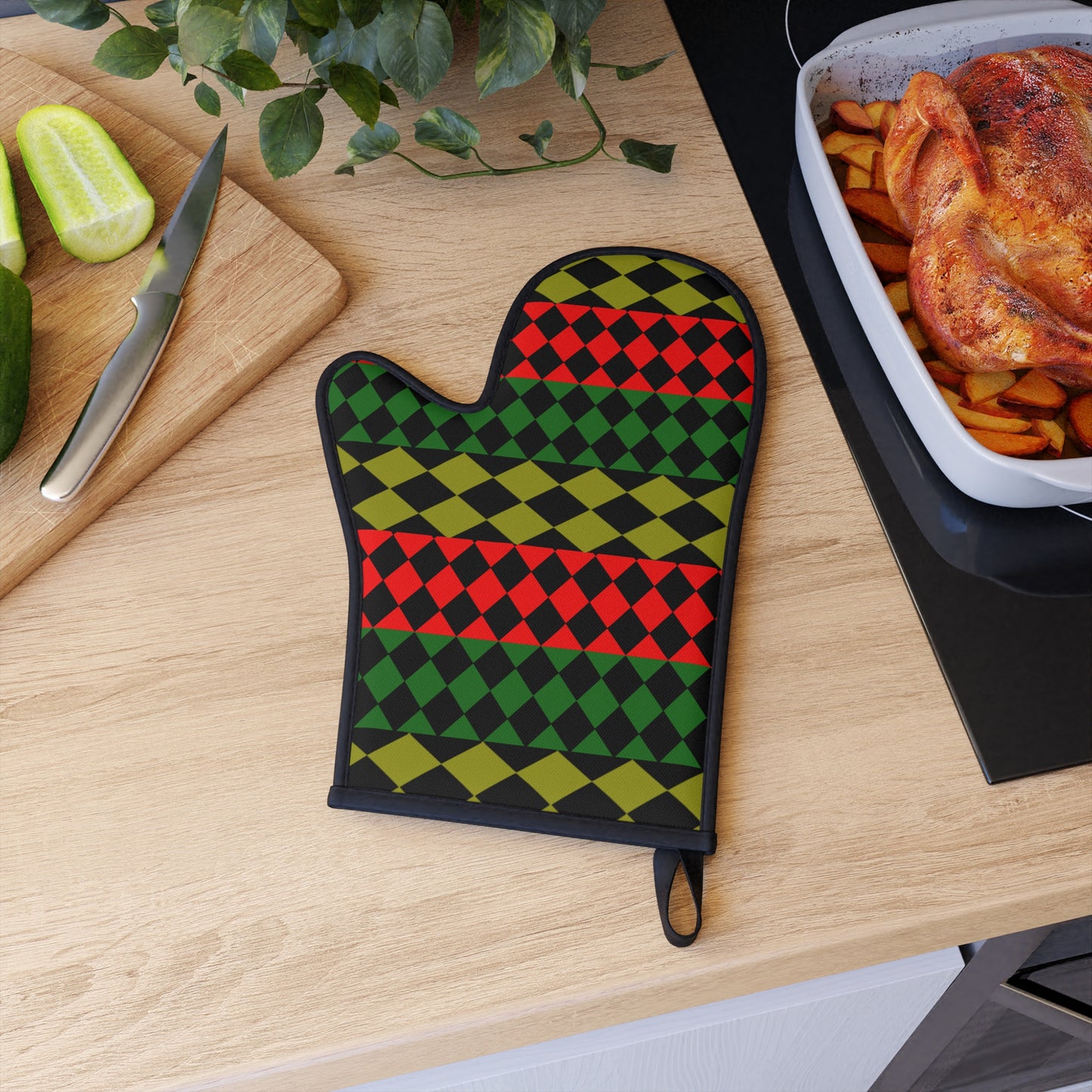 Pan African Flag  Oven Glove