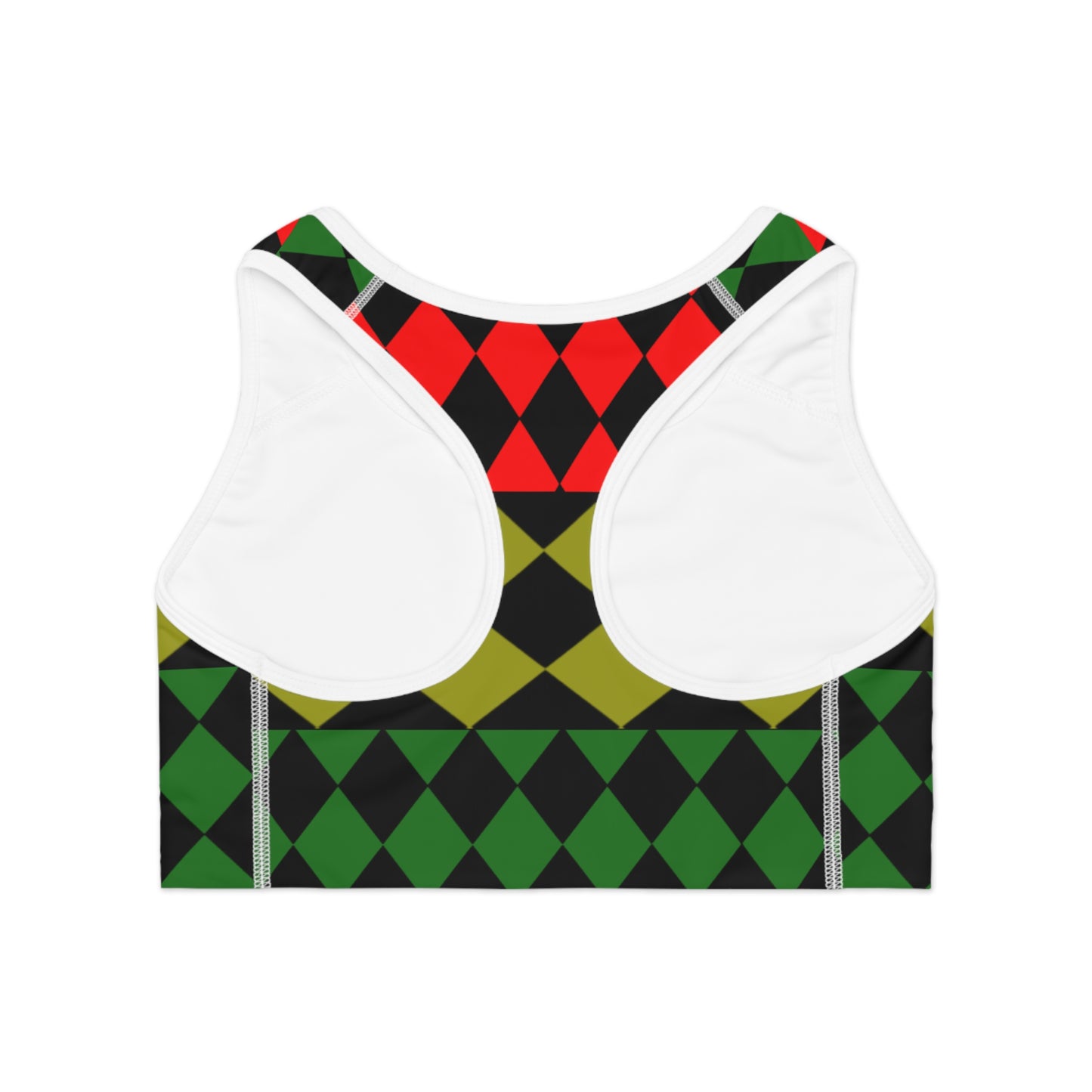 Pan African  FLAG ( Optical ) Sports Bra (AOP)