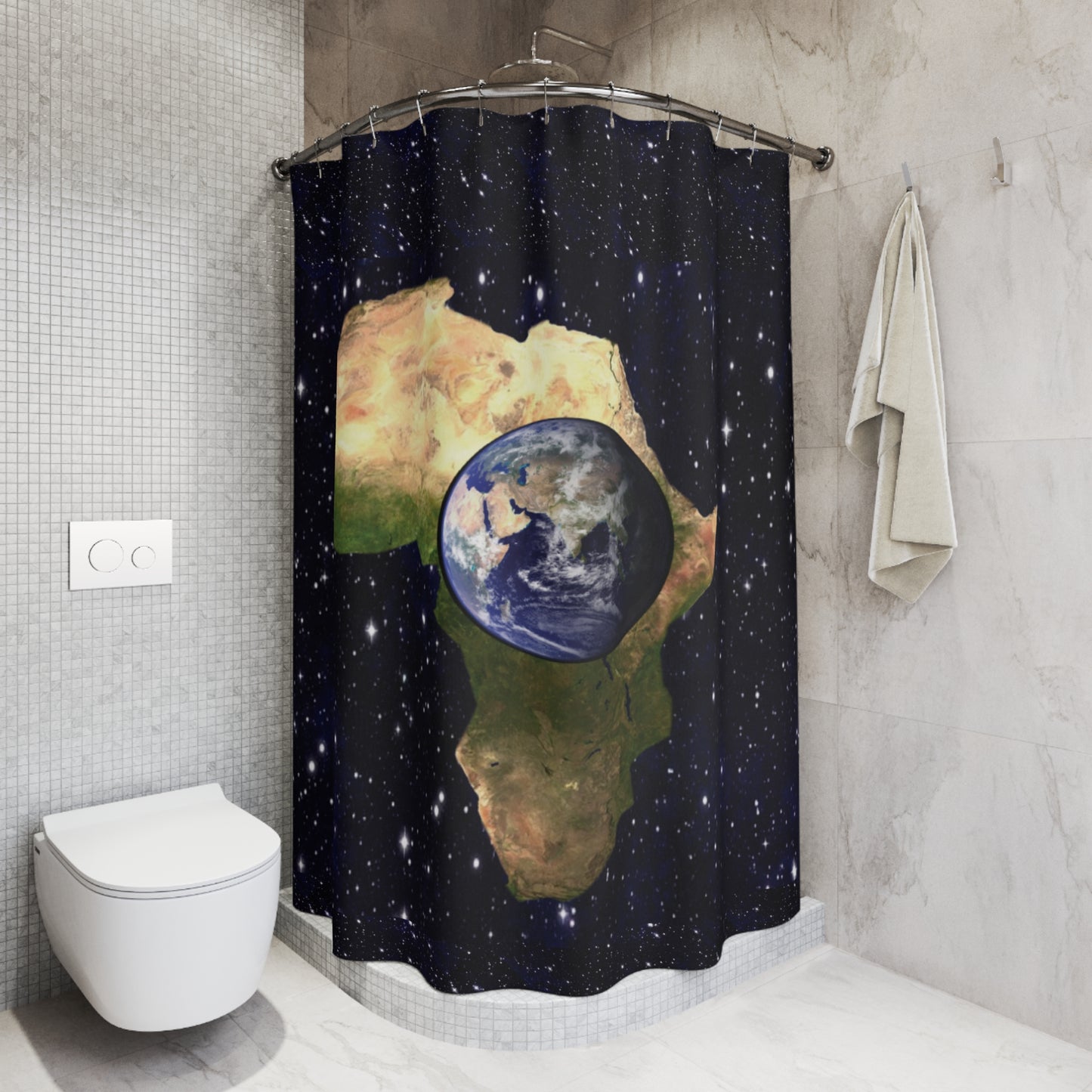 Earth In Africa Polyester Shower Curtain