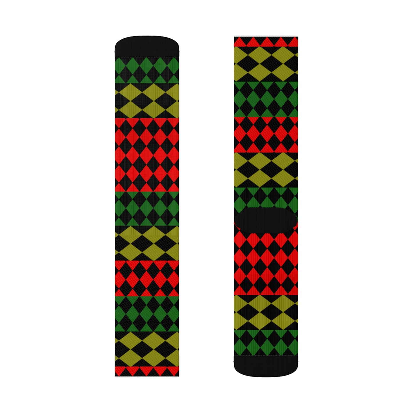 Pan African Flag [Optical] Tubed Socks