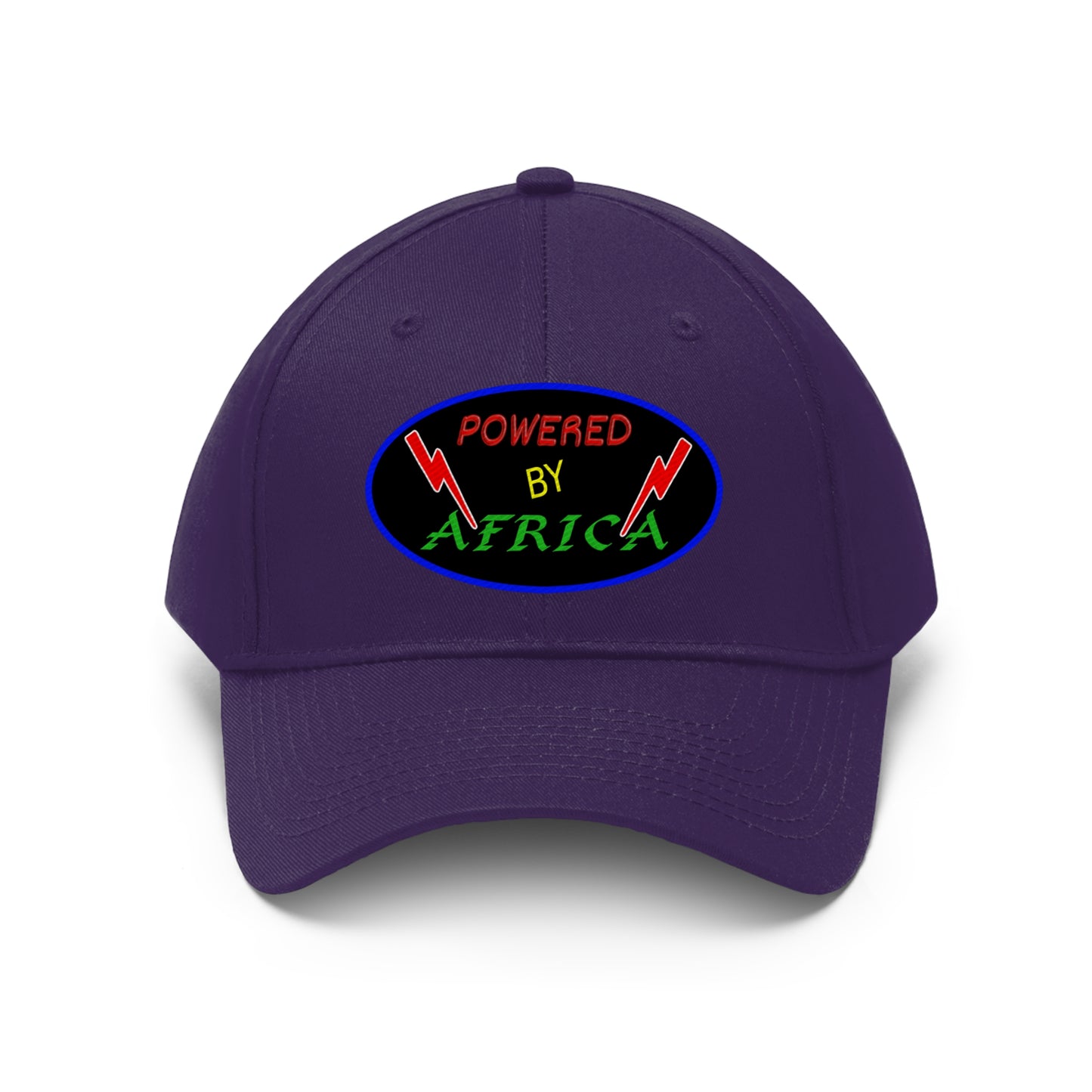 Powered By Africa (EMBROIDERED )  Unisex Twill Hat