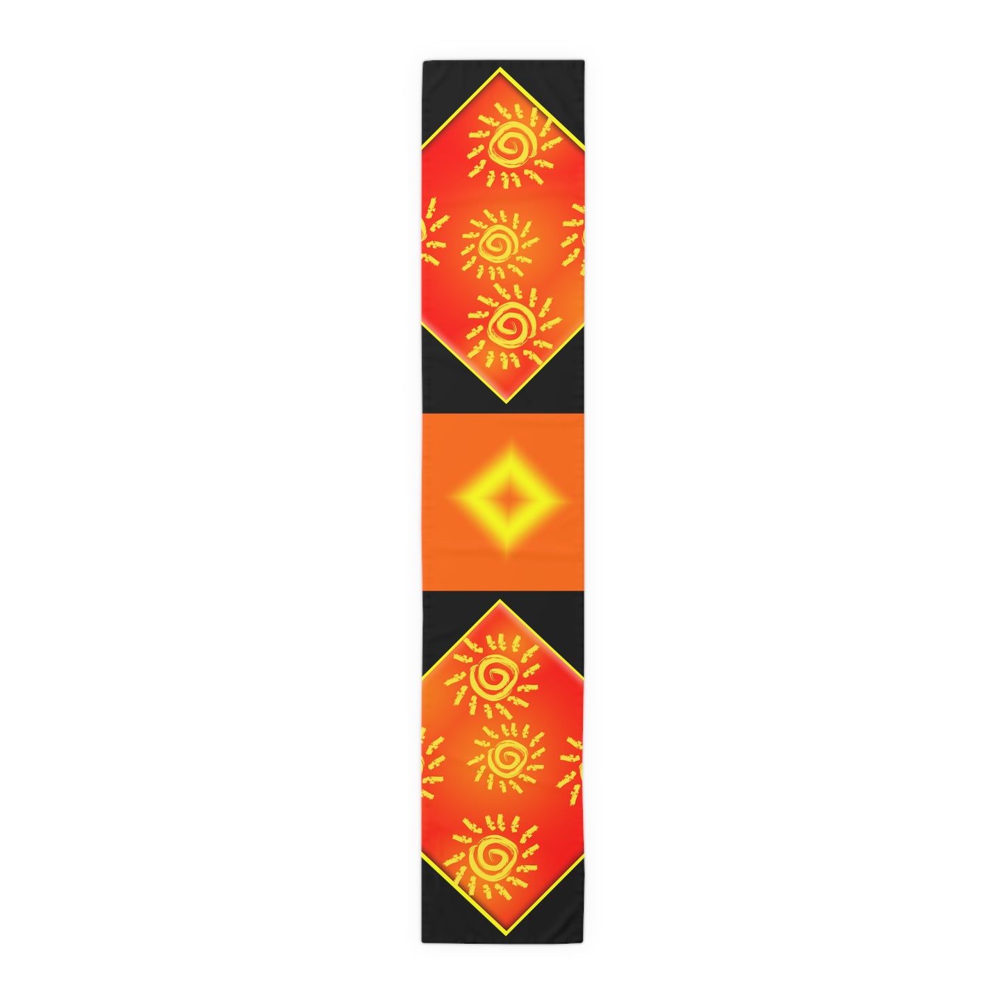 Sun Shine [Black] Table Runner (Cotton, Poly)